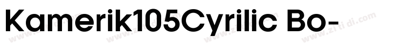Kamerik105Cyrilic Bo字体转换